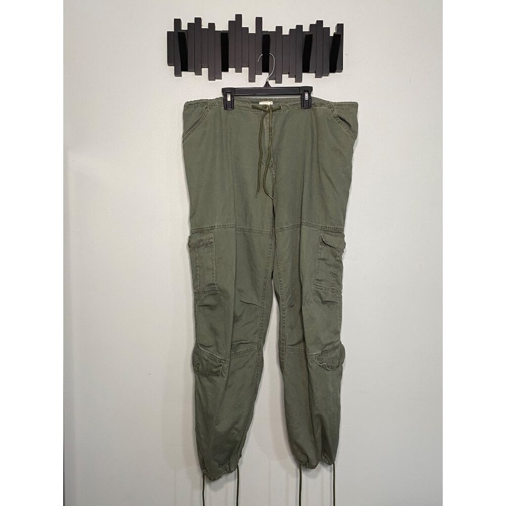 Rothco Womens 2XL Olive Green Tactical Cargo Pants With Drawstring Waist & Ankle